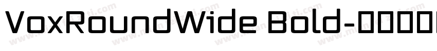 VoxRoundWide Bold字体转换